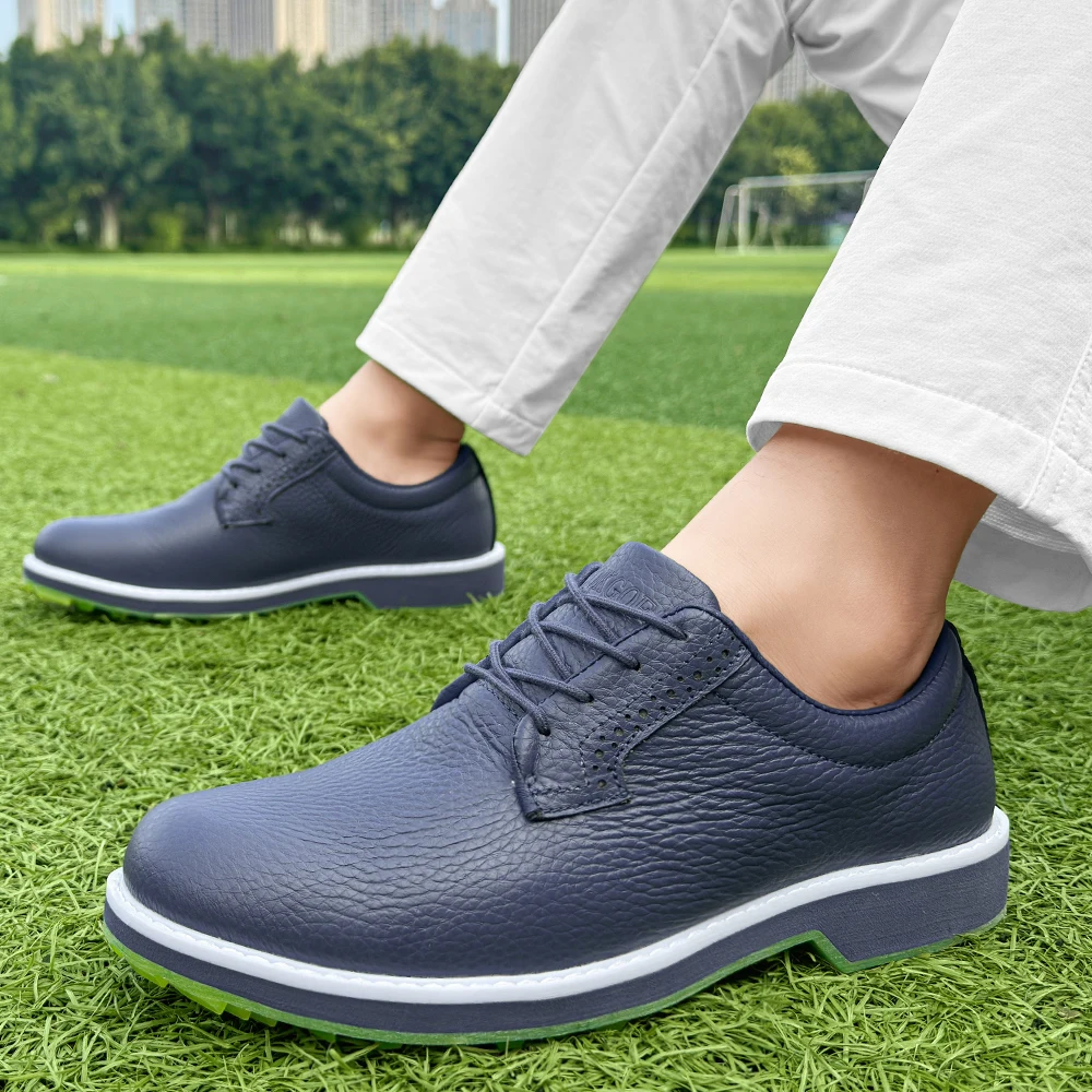 Professional Golf Shoes Custom Logo Senior Waterproof Leather Upper with Rubber Sport Golf Shoes Men Zapatos De Golf - Image 6