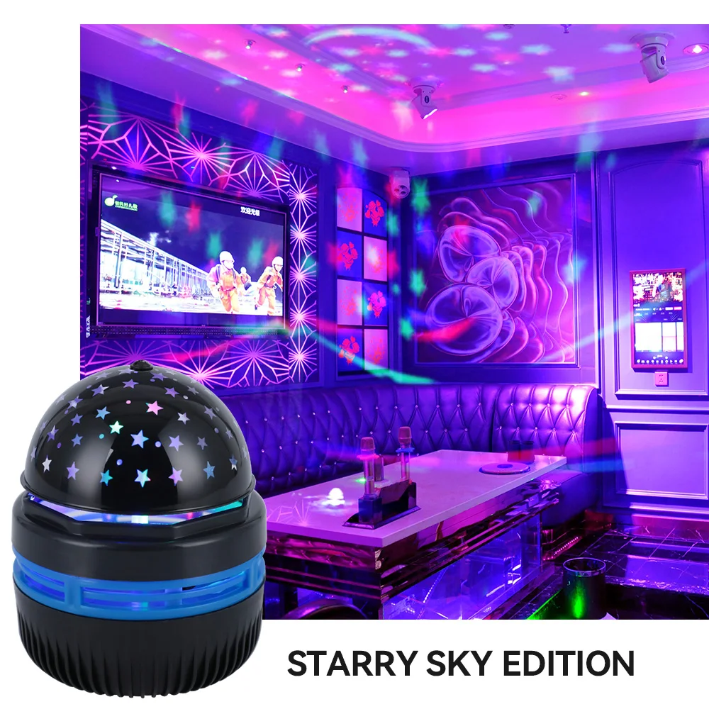 New USB Power Supply Starry Sky Projector Magic Ball Light Led Rotating Night Lamp for Children Bedroom Decoration Baby Gifts - Image 2