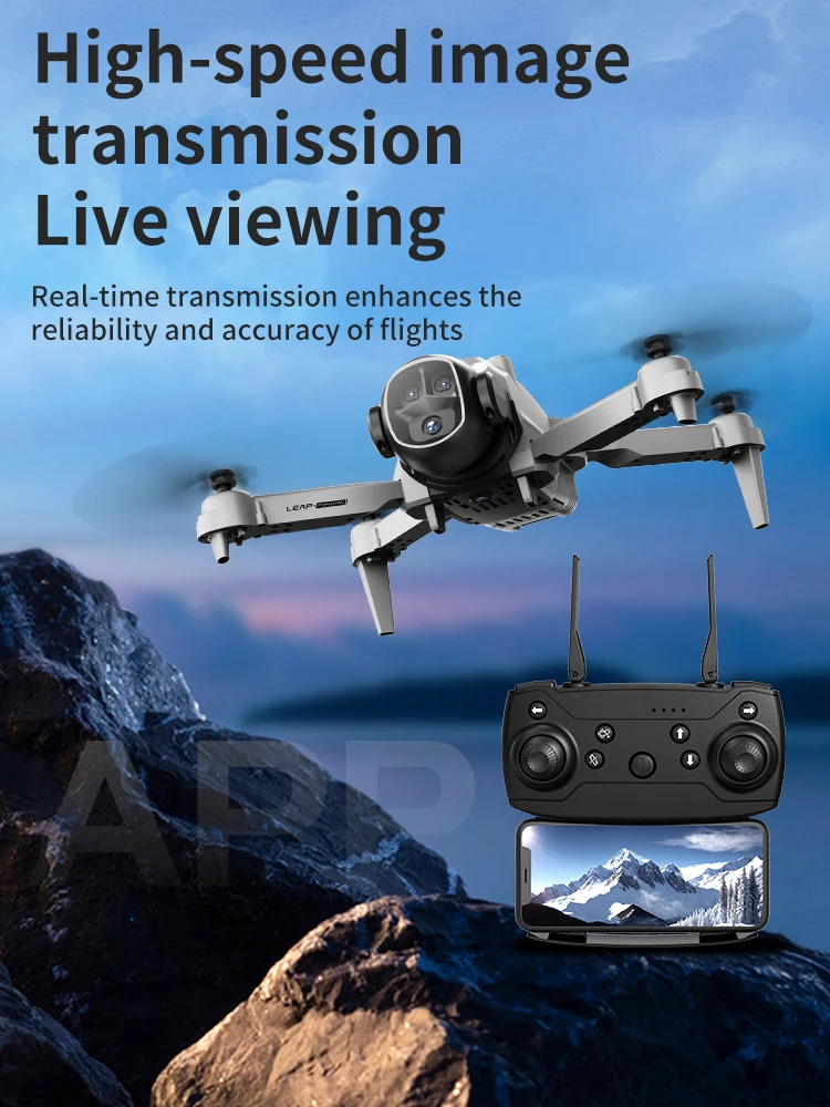 E4 Drone Dual Camera Quadcopter High Definition Remote Control Aircraft VR Glasses for Aerial Photography Long Endurance Picture - Image 2
