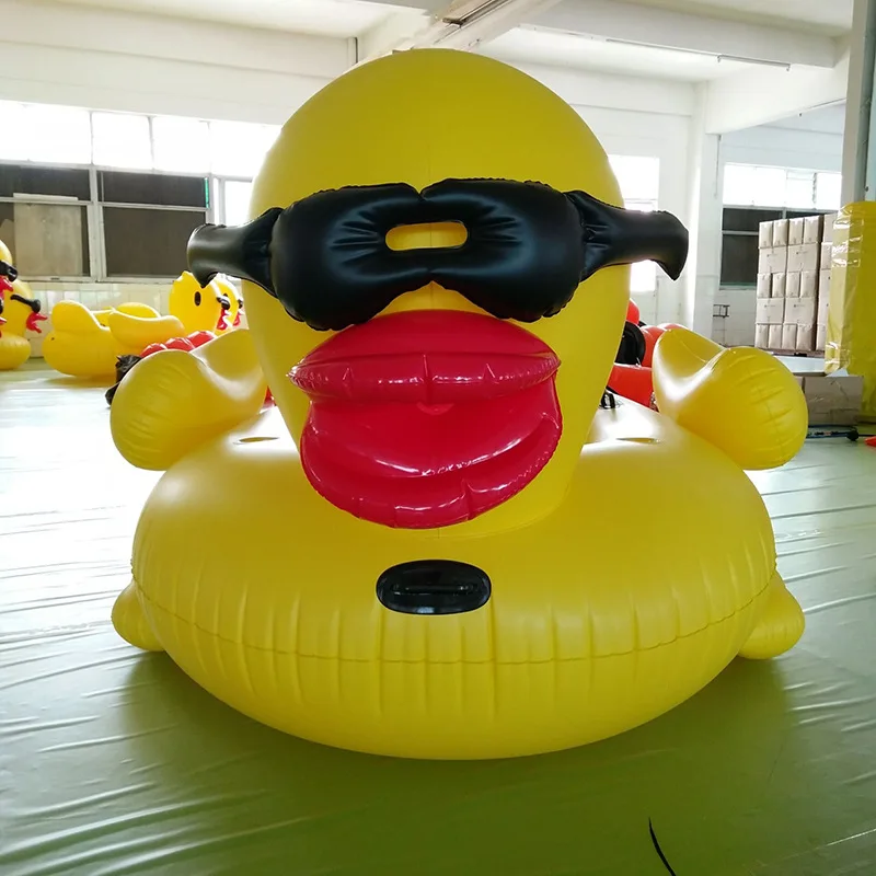 New Design Yellow Duck Inflatable Pool Float Durable Eco-Friendly PVC Outdoor Park Beach Floating Sofa - Image 7