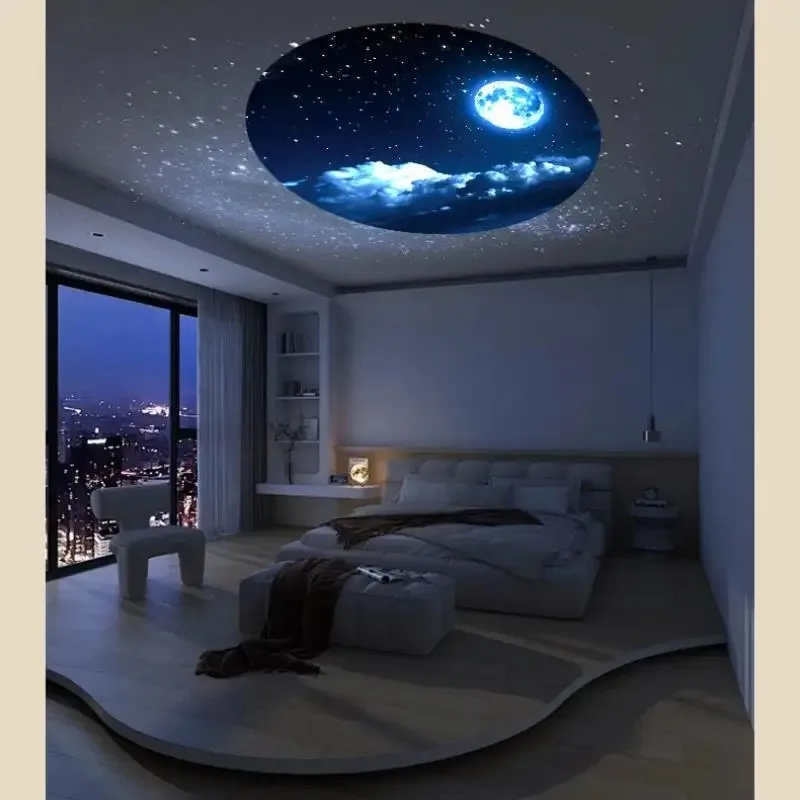 USB Moon Projection Lamp Planet Projector Replaceable LED Night Light Earth Constellation Background Atmosphere Wall Lamps - Image 5