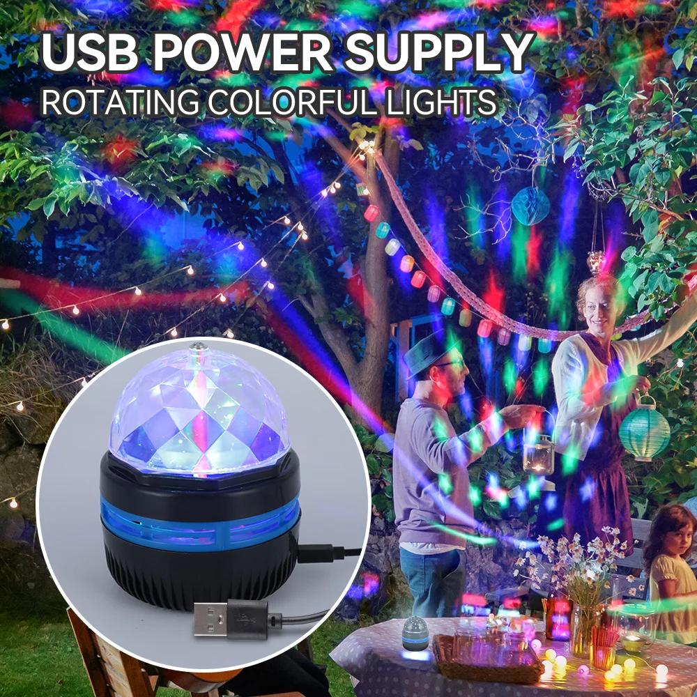 New USB Power Supply Starry Sky Projector Magic Ball Light Led Rotating Night Lamp for Children Bedroom Decoration Baby Gifts - Image 5
