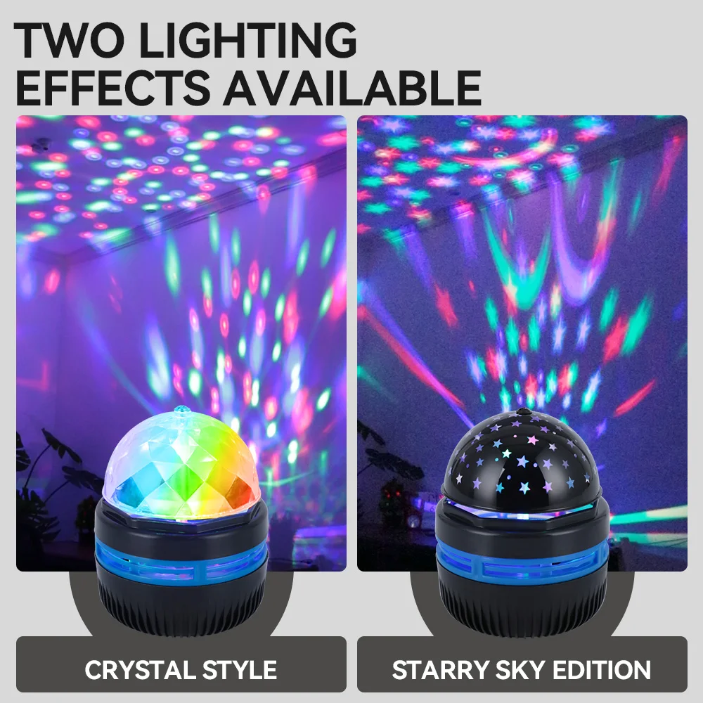New USB Power Supply Starry Sky Projector Magic Ball Light Led Rotating Night Lamp for Children Bedroom Decoration Baby Gifts - Image 4
