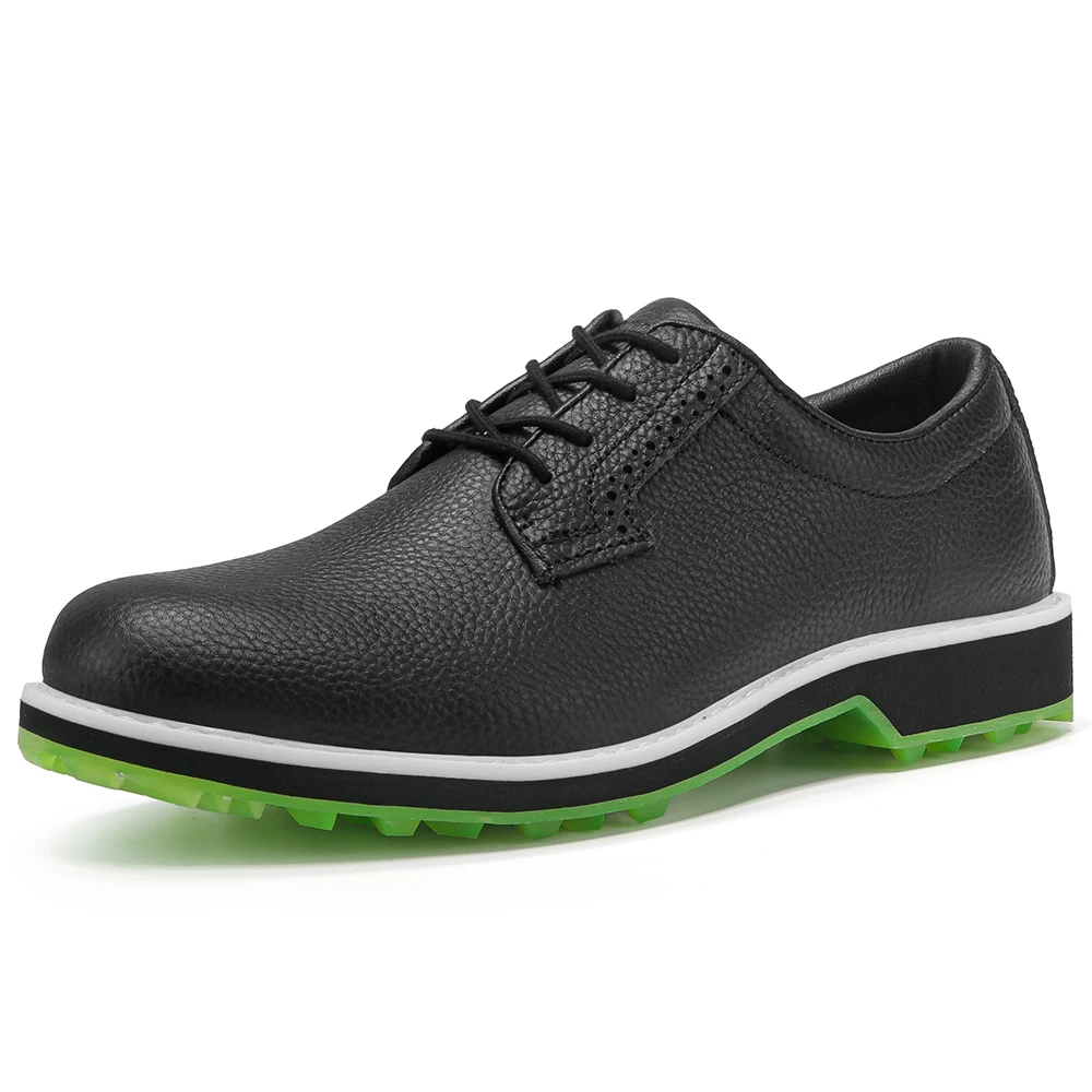 Professional Golf Shoes Custom Logo Senior Waterproof Leather Upper with Rubber Sport Golf Shoes Men Zapatos De Golf - Image 2