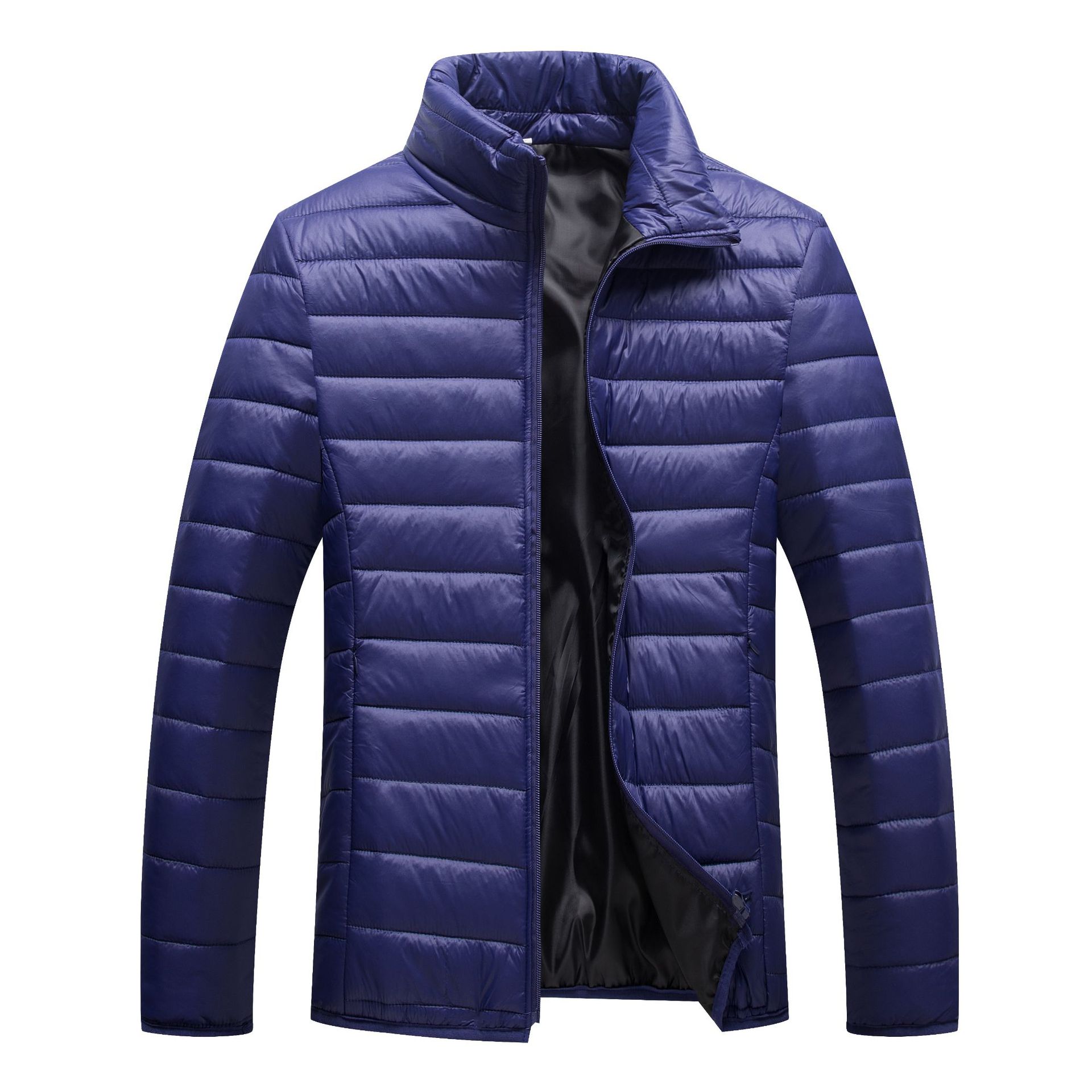 Foreign trade 2024 explosions autumn and winter fashion men's cotton candy color zipper cotton hooded 4 color optional plus size - Image 2