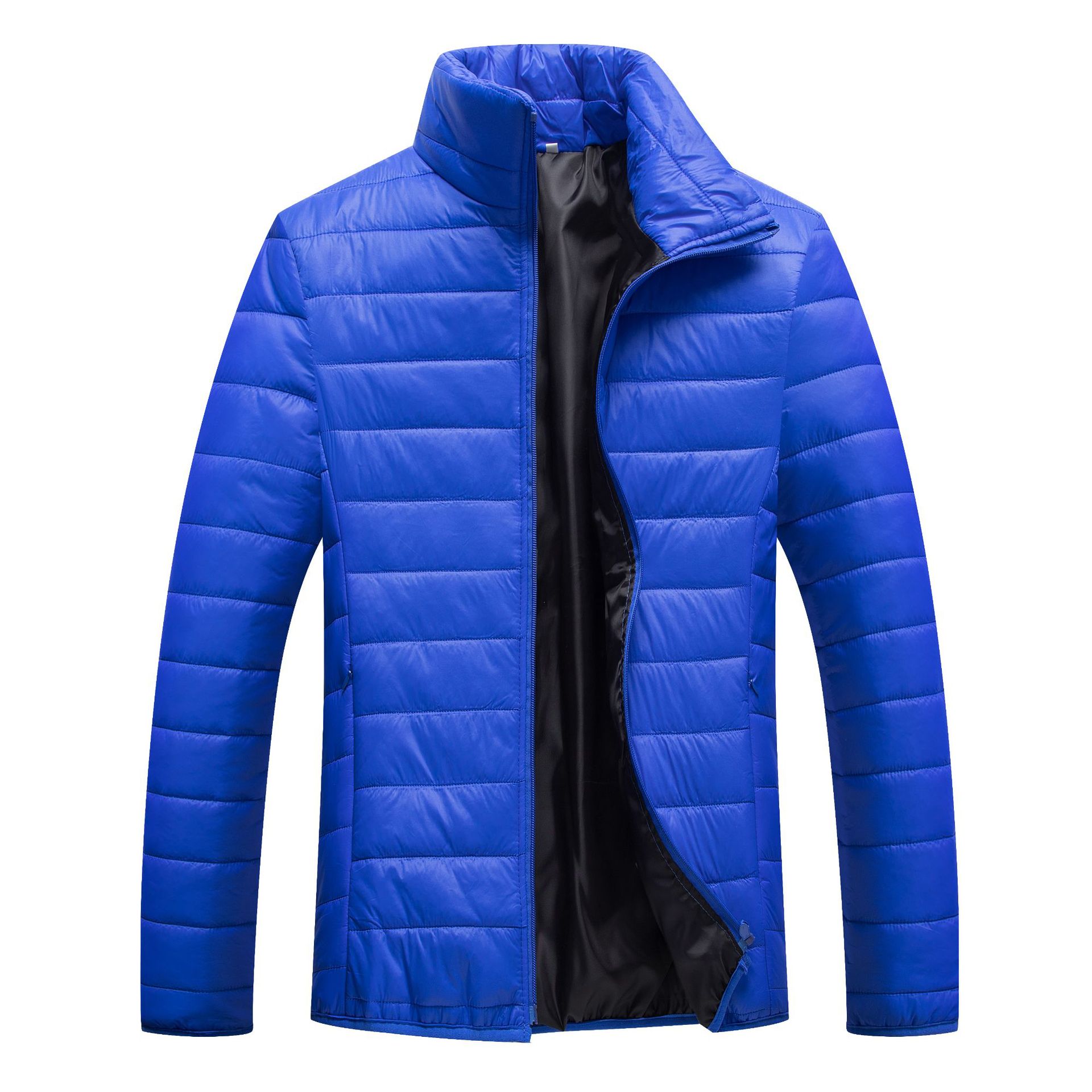 Foreign trade 2024 explosions autumn and winter fashion men's cotton candy color zipper cotton hooded 4 color optional plus size - Image 6