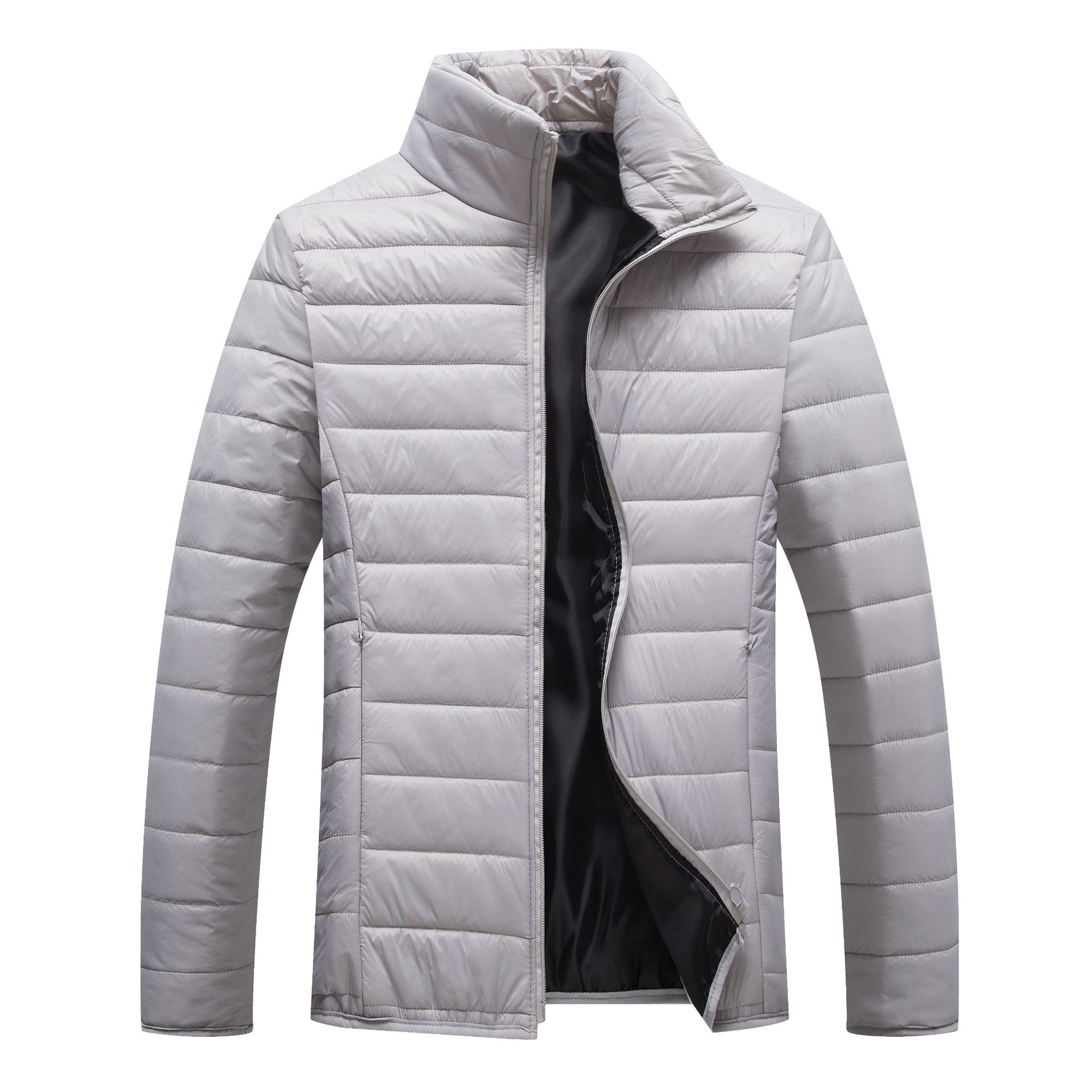 Foreign trade 2024 explosions autumn and winter fashion men's cotton candy color zipper cotton hooded 4 color optional plus size - Image 5