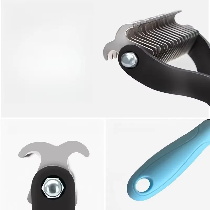 New Professional Pet Cat Hair Removal Comb Brush Dog Grooming Shedding Tools Puppy Hair Shedding Trimmer Pet Fur Trimming Combs - Image 5