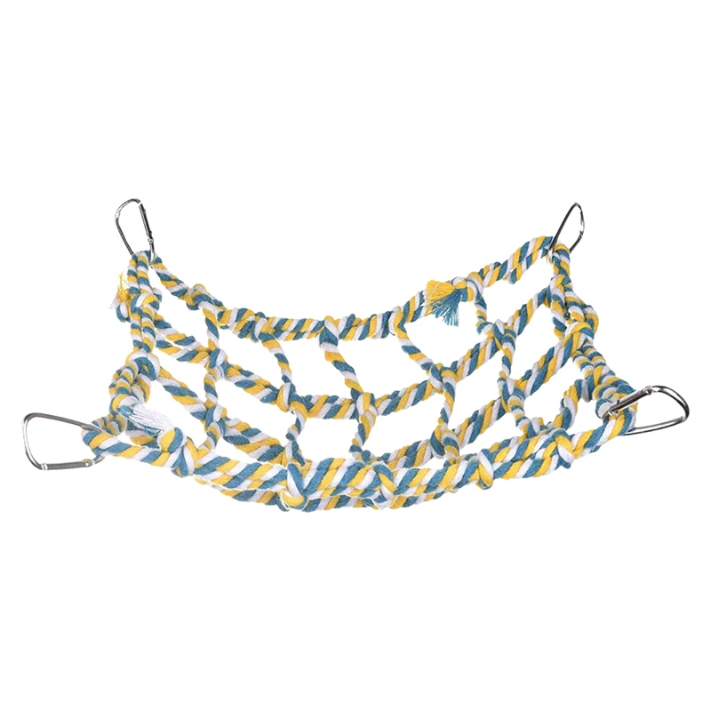 1Pcs Fun Hanging Play Sleep Gear Trending Pet Hammock Net Sturdy Braided Bed For Small Pets Parrots Guinea Pigs【AliS8】 - Image 11