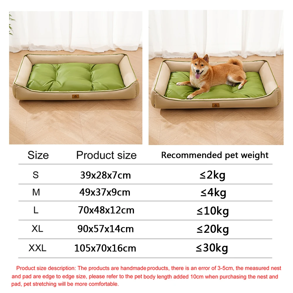 Four Season Square Dog Bed for Large Dog Mattress Bite-resistant Cat Bed Soft Thickened Dog Bed Waterproof Sofa Pet House - Image 7