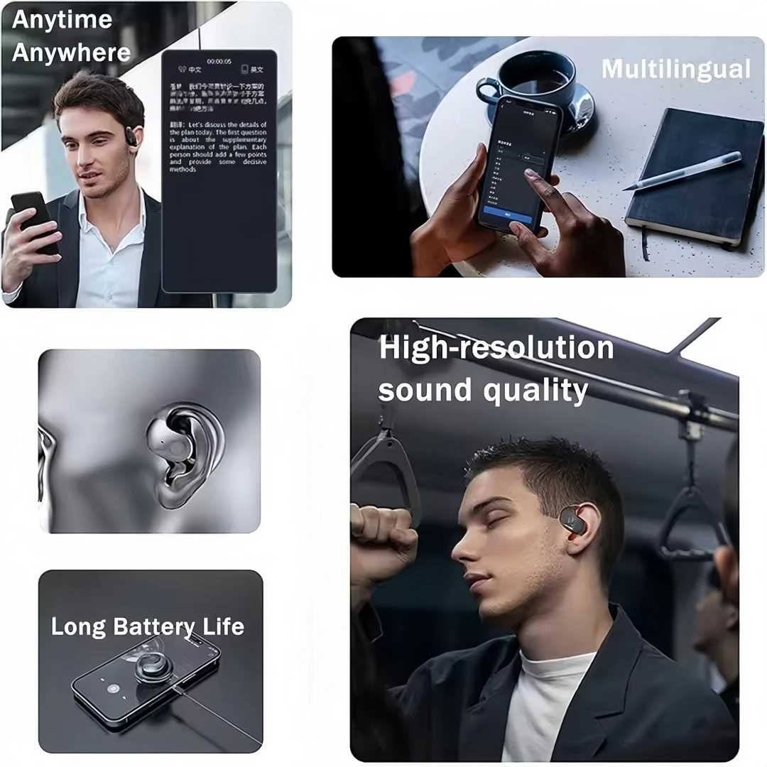 BY01- True Wireless Earphones, Simultaneous Translation Earphones, Supports 144 Languages Bidirectional Translation - Image 5