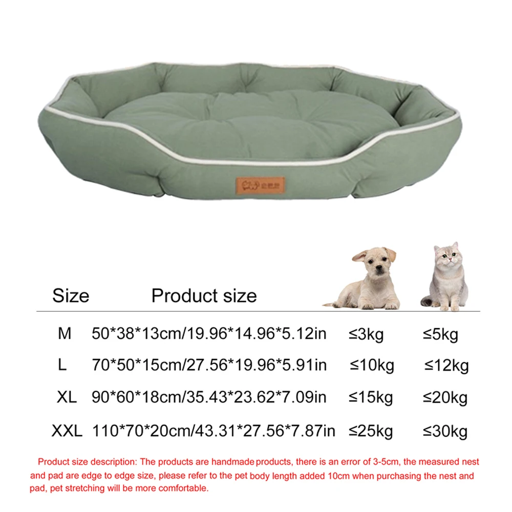 Four Season Square Dog Bed for Large Dog Mattress Bite-resistant Cat Bed Soft Thickened Dog Bed Waterproof Sofa Pet House - Image 17