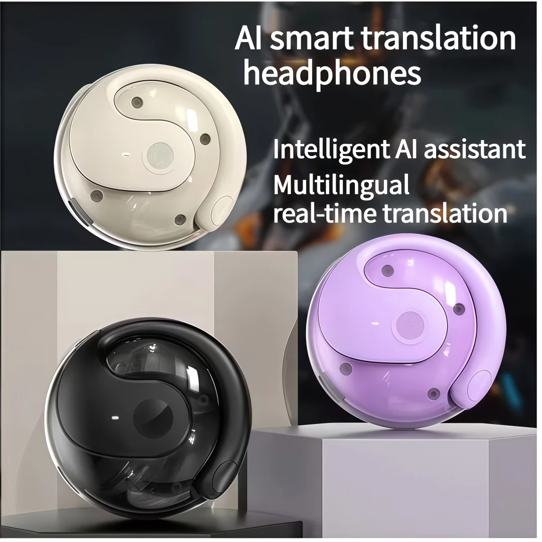 BY01- True Wireless Earphones, Simultaneous Translation Earphones, Supports 144 Languages Bidirectional Translation - Image 2