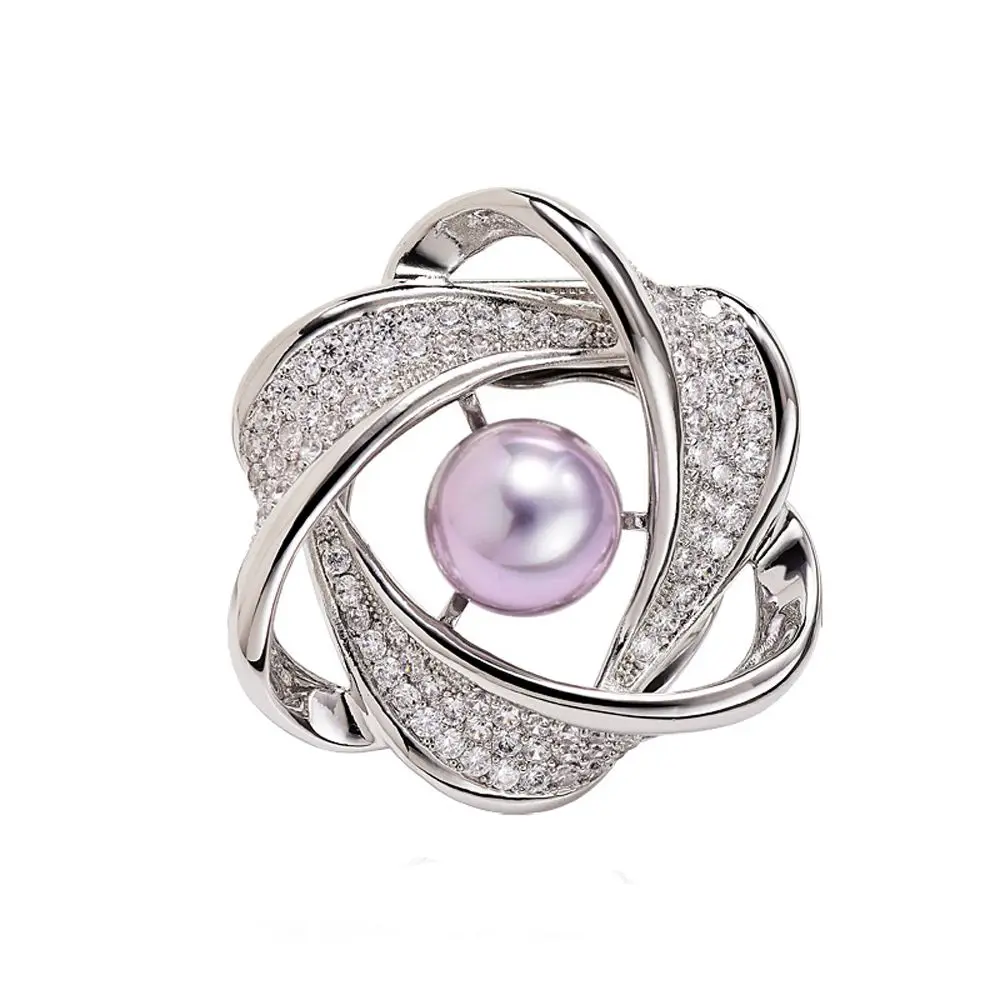 Gift Trendy Pearl Crystal Flower Fashion Jewelry Shawl Clip Scarf Ring Women Scarf Buckle Korean Style Brooch Pins - Image 7