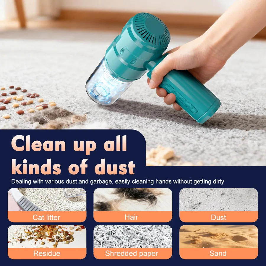 Wireless Handheld Vacuum Cleaner, Portable Car Vacuum Cleaner, Lightweight and Compact, Suitable for Car Interiors, Home, and Office - Image 6