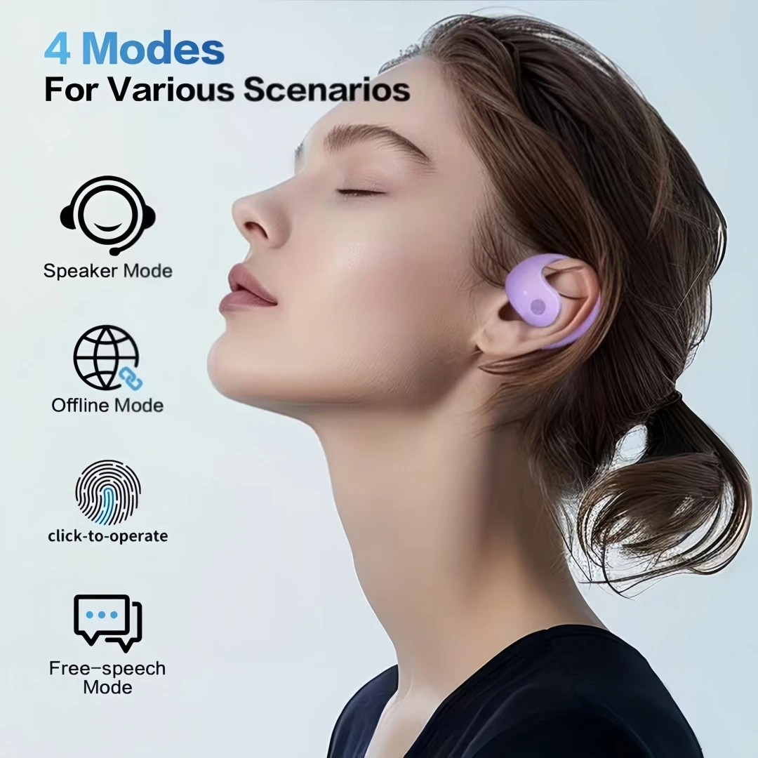 BY01- True Wireless Earphones, Simultaneous Translation Earphones, Supports 144 Languages Bidirectional Translation - Image 6