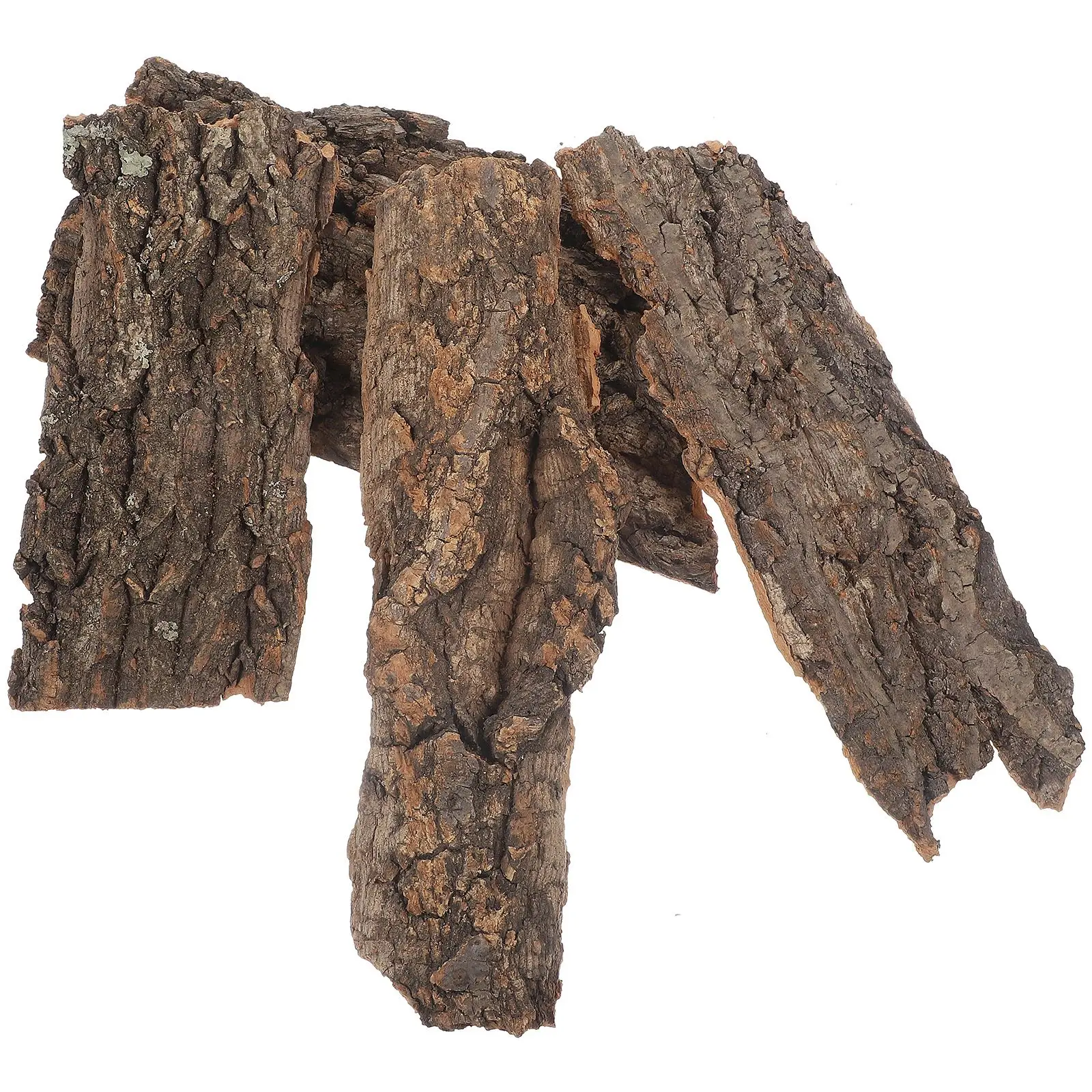 4Pc Natural Cork Bark Flat Reptile Tree Bark Terrarium Fish Tank Driftwood Reptile Platform Bark Pet Terrarium Decors - Image 5