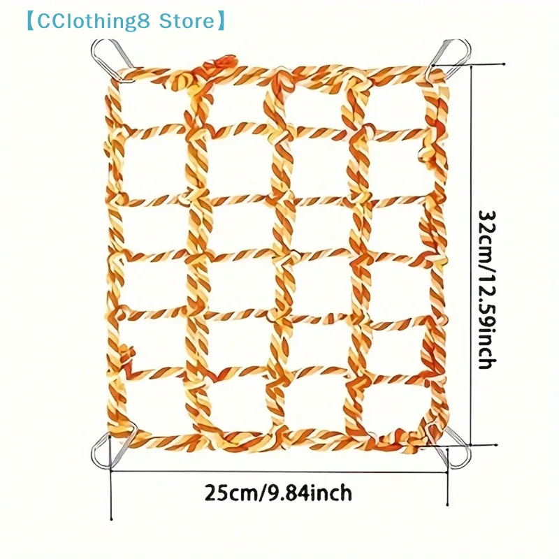 1Pcs Fun Hanging Play Sleep Gear Trending Pet Hammock Net Sturdy Braided Bed For Small Pets Parrots Guinea Pigs【AliS8】 - Image 6